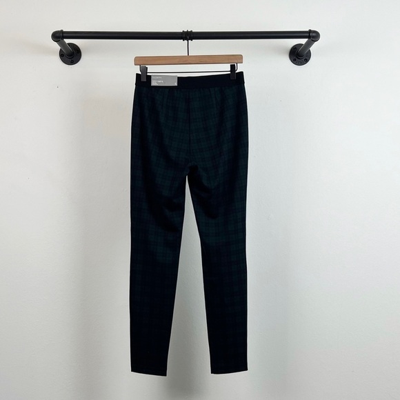 NWT Talbots Soho Pull On Leggings in Simple Plaid Blue/Green - Picture 5 of 8